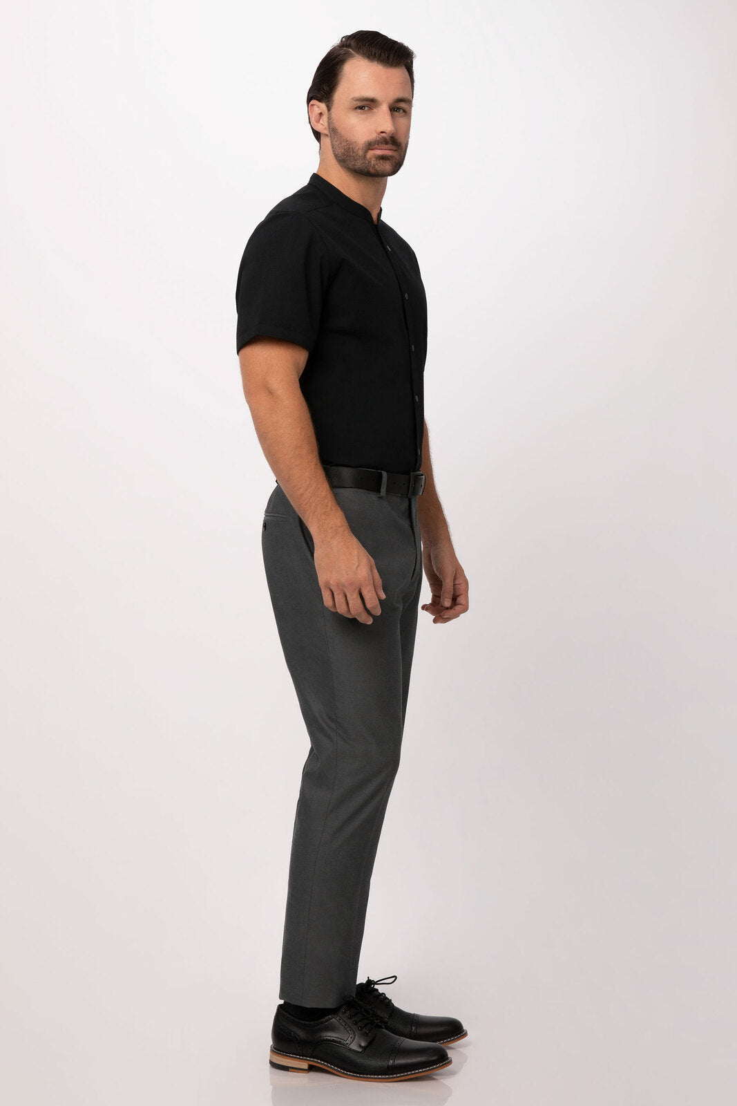 Chef Works Seersucker Men's Shirt - Black