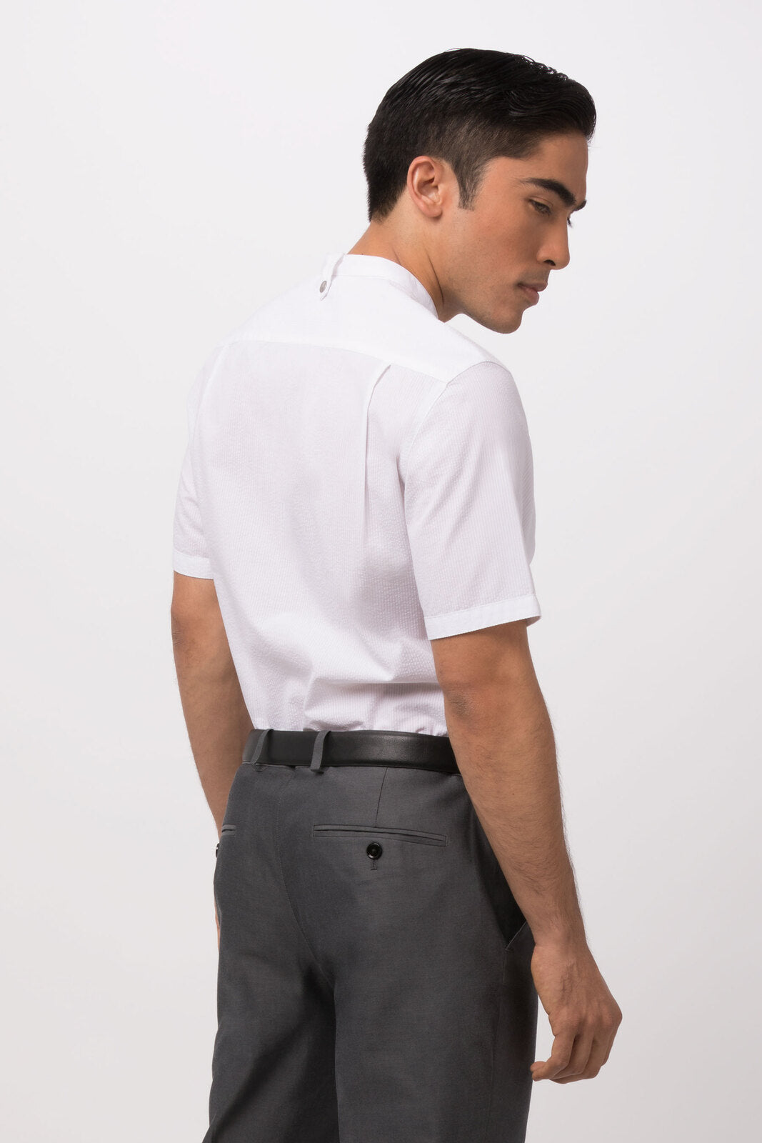 Chef Works Seersucker Men's Shirt - White