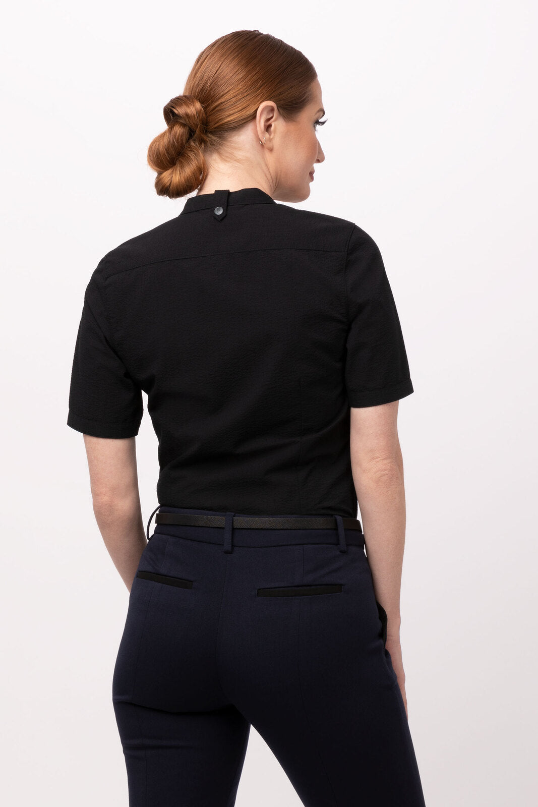 Chef Works Seersucker Women's Shirt - Black