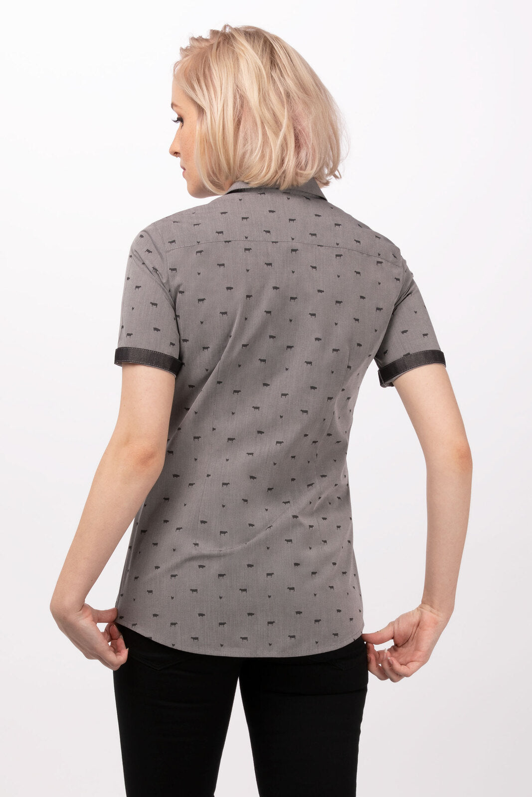 Chef Works Omaha Women's Shirt - Grey