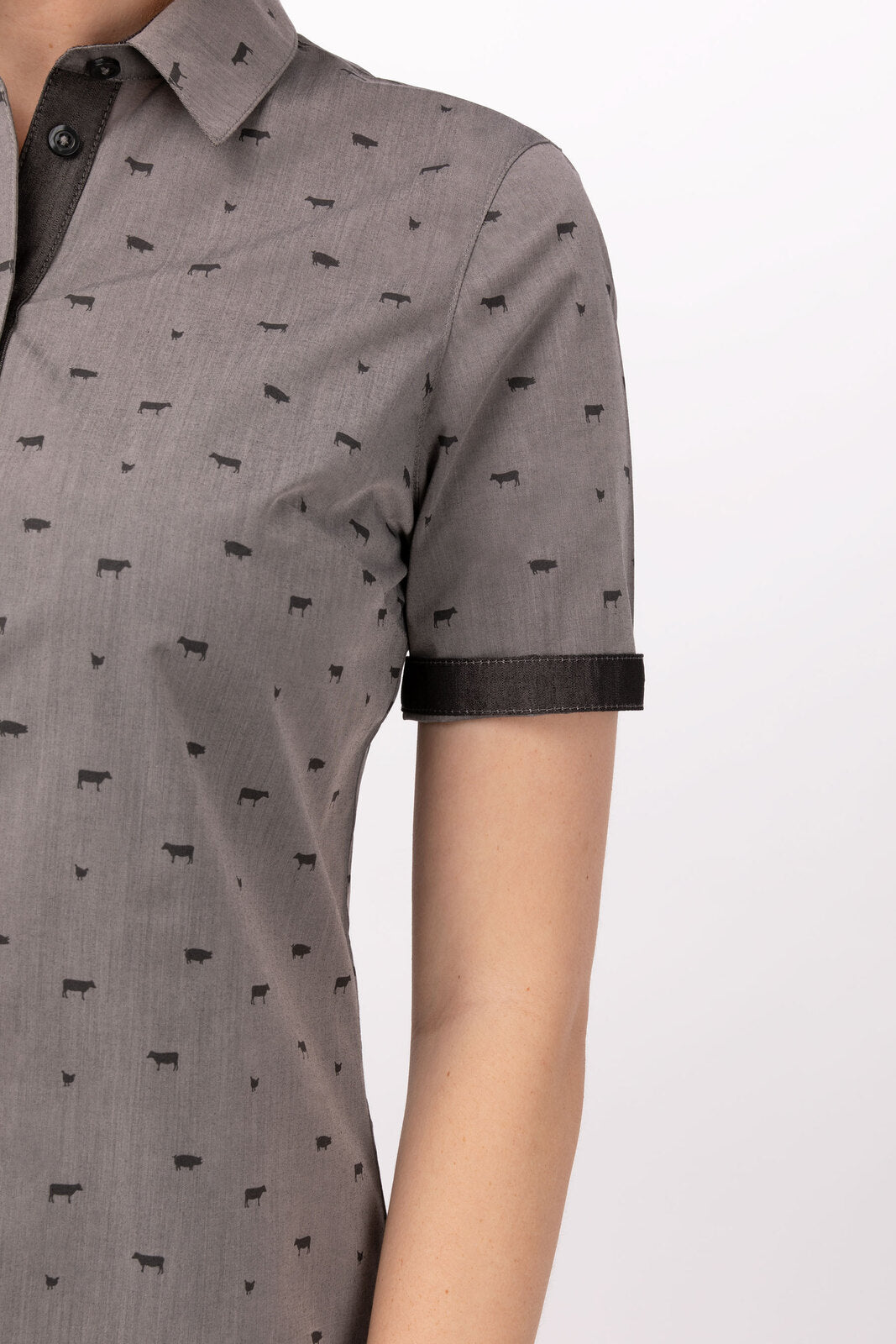 Chef Works Omaha Women's Shirt - Grey