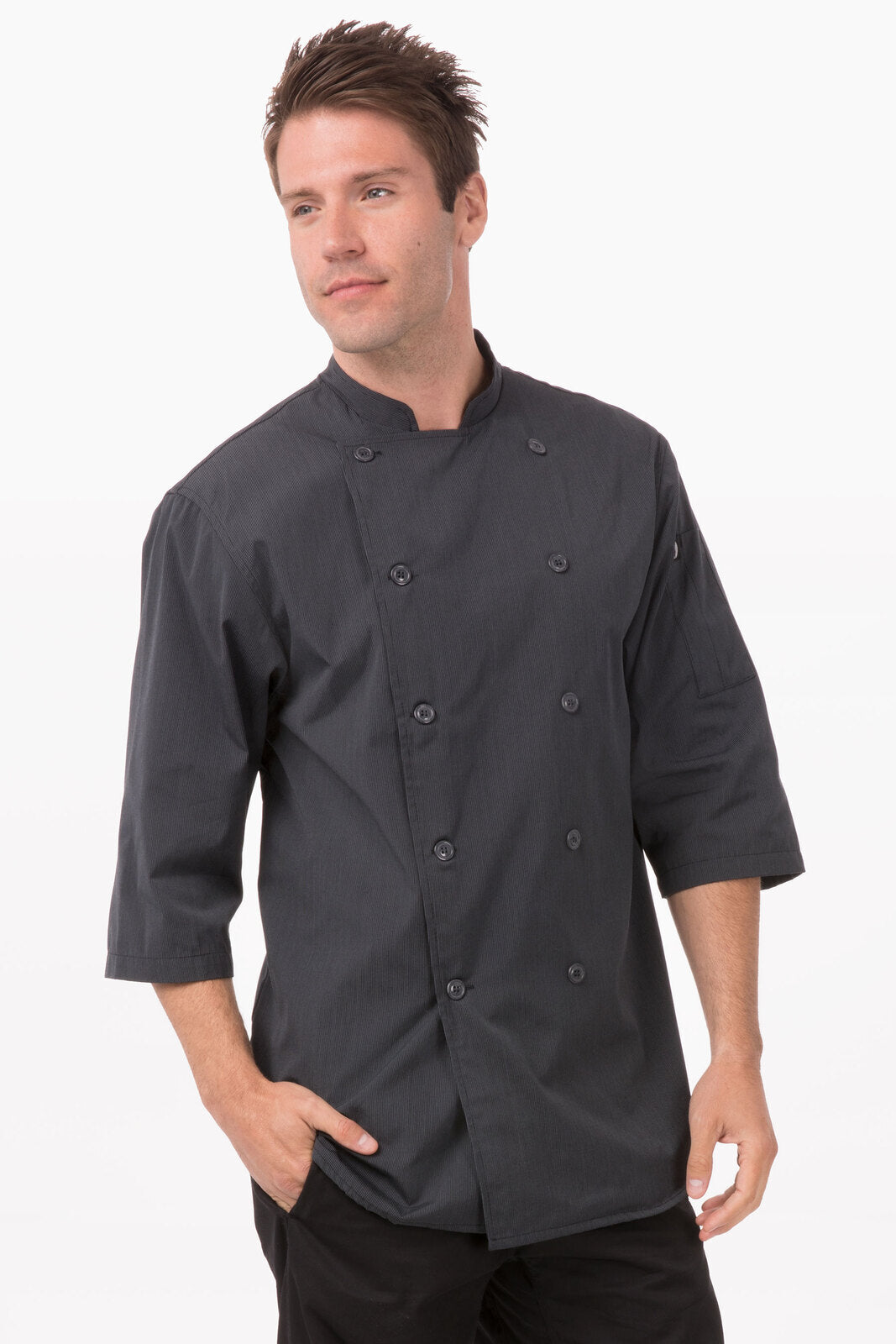 Chef Works Brighton Chef Jacket - Dark Grey