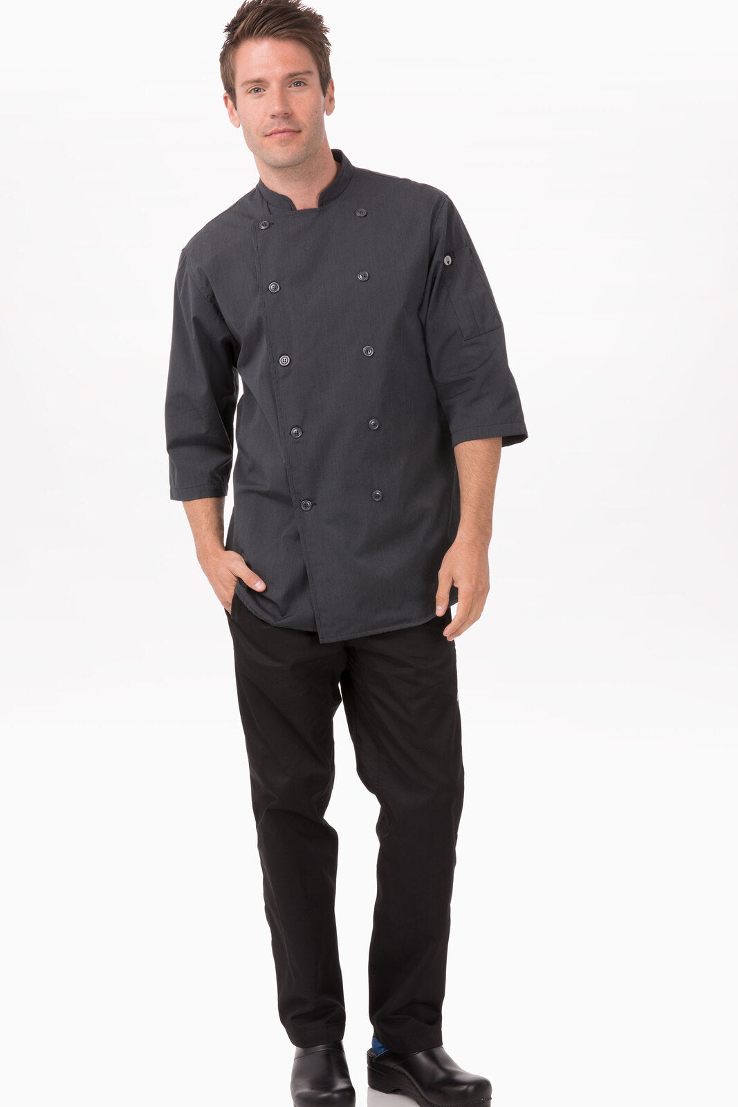 Chef Works Brighton Chef Jacket - Dark Grey