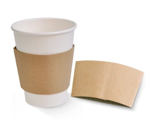ecoware 8oz Cup Sleeve Kraft (Carton of 1000)