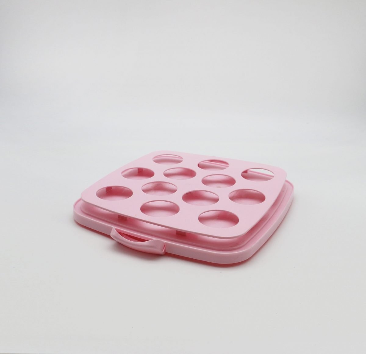 SHARP Living Cake Box Square, Pink (Holds 12)