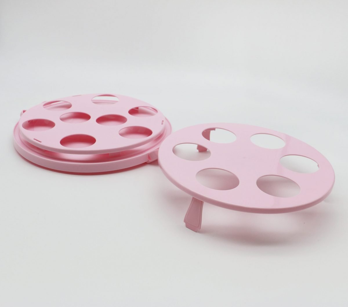 SHARP Living Cake Box Round Double Muffin, Pastel Pink
