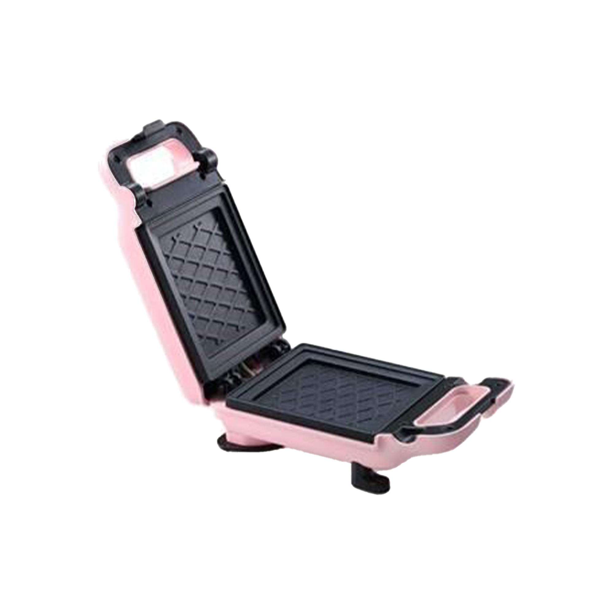 SHARP Living Electric Sandwich Maker Pink w/3 Interchangeable Plates