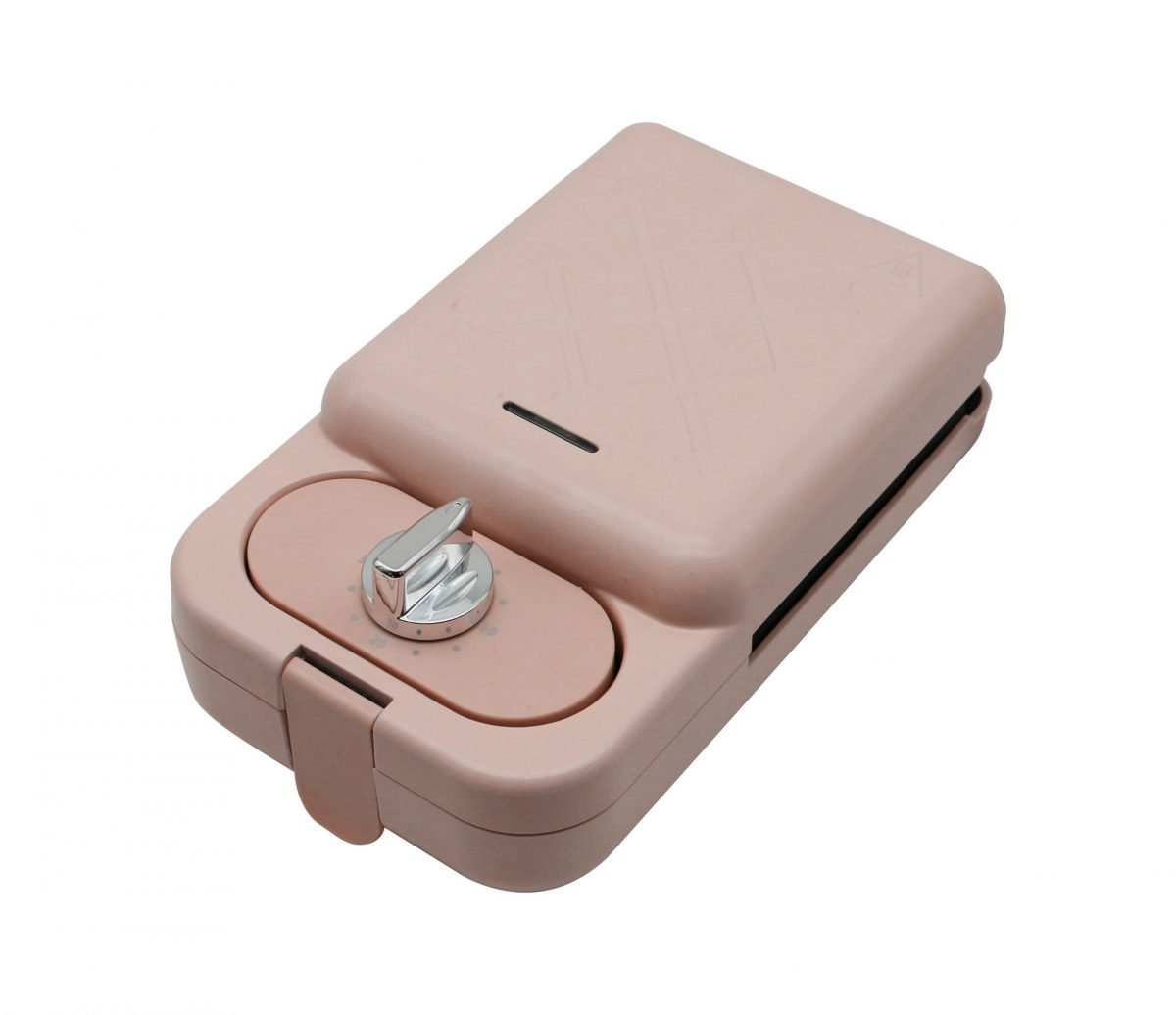 SHARP Living Electric Sandwich Maker Pink w/3 Interchangeable Plates