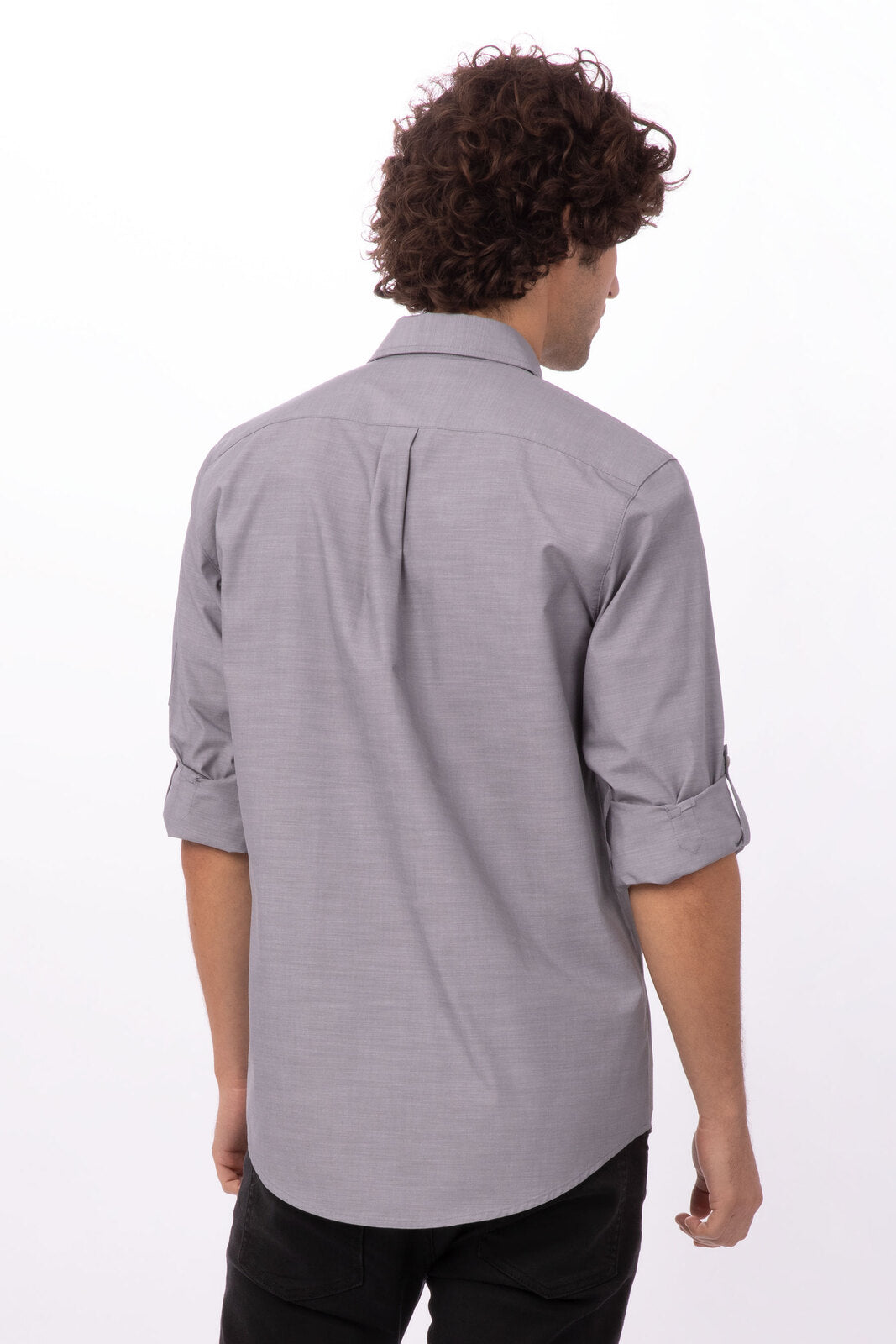 Chef Works Chambray Men's Shirt - Grey