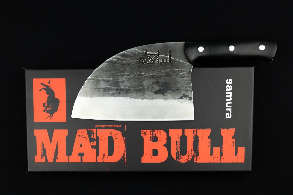Samura MAD BULL Serbian Chef’s Knife with Black Handle, 7.0