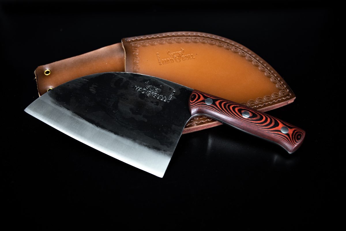 Samura MAD BULL Serbian Chef’s Knife with Black & Red Handle, 7.0