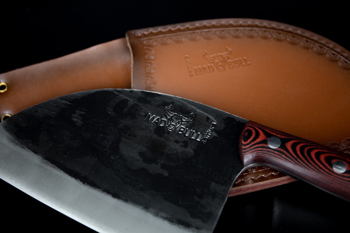 Samura MAD BULL Serbian Chef’s Knife with Black & Red Handle, 7.0
