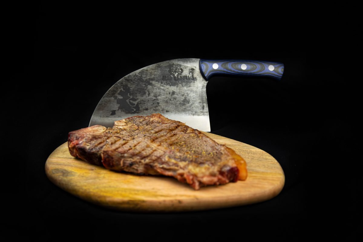 Samura MAD BULL Serbian Chef’s Knife with Black & blue Handle, 7.0