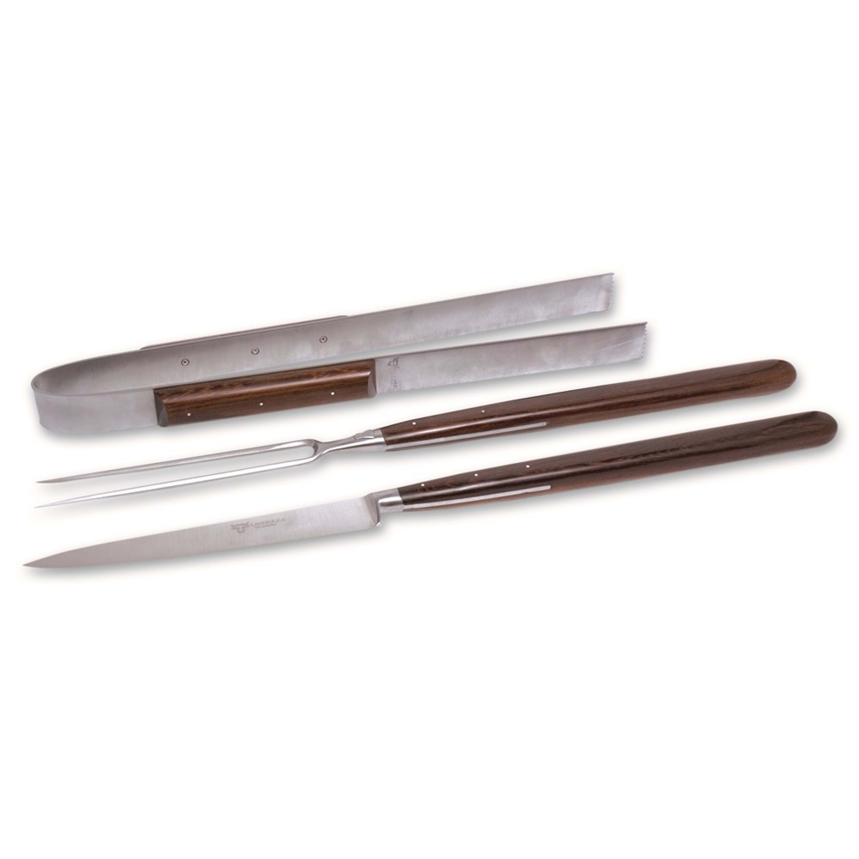 Laguiole en Aubrac BBQ Set (3 Piece) - Palissandre