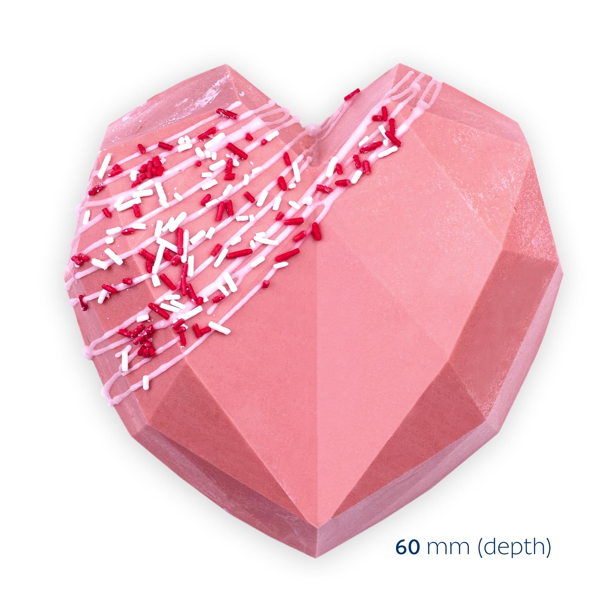 LOYAL Geometric Heart Silicone Mould 1 Cavity