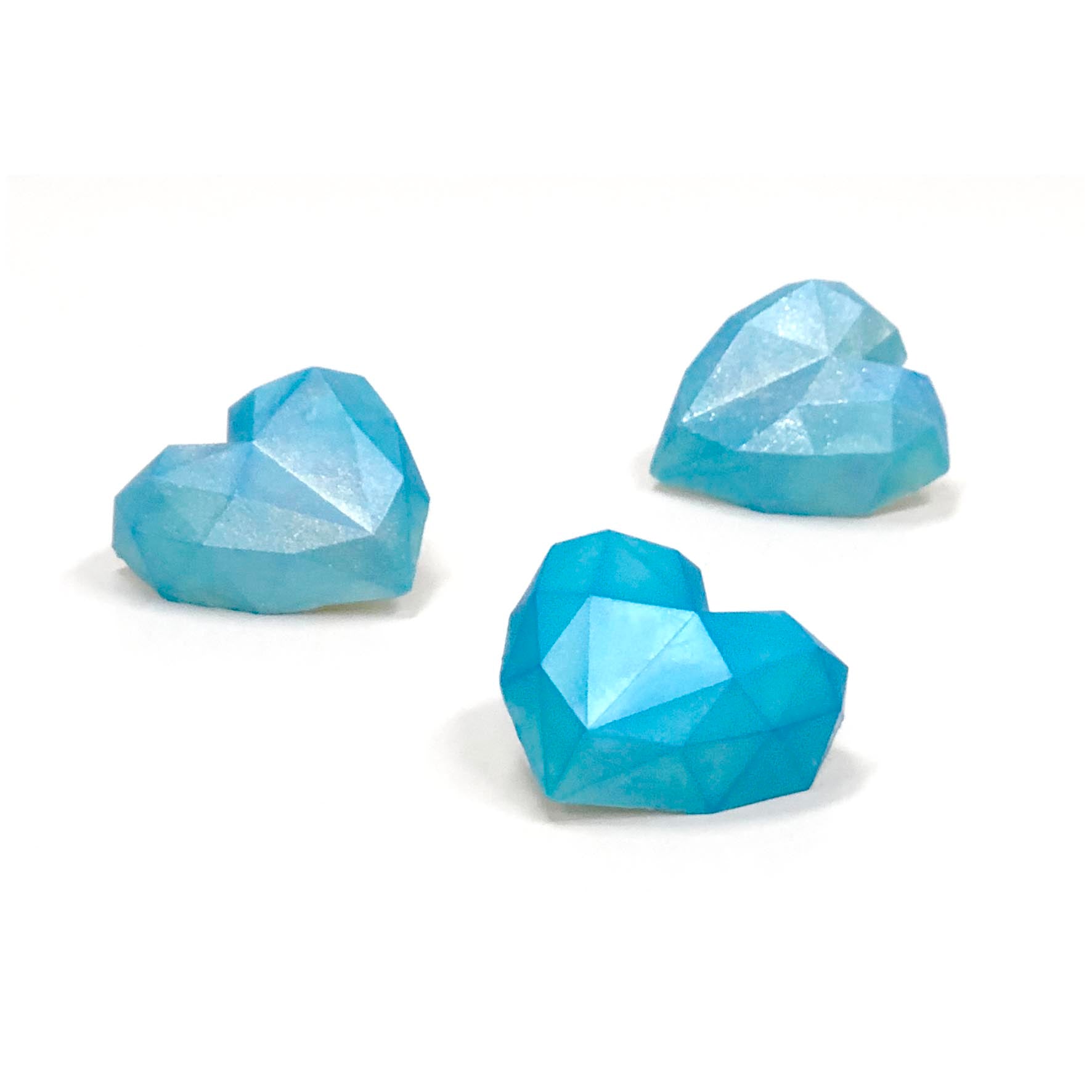 LOYAL Geometric Heart Silicone Mould 3 Cavity