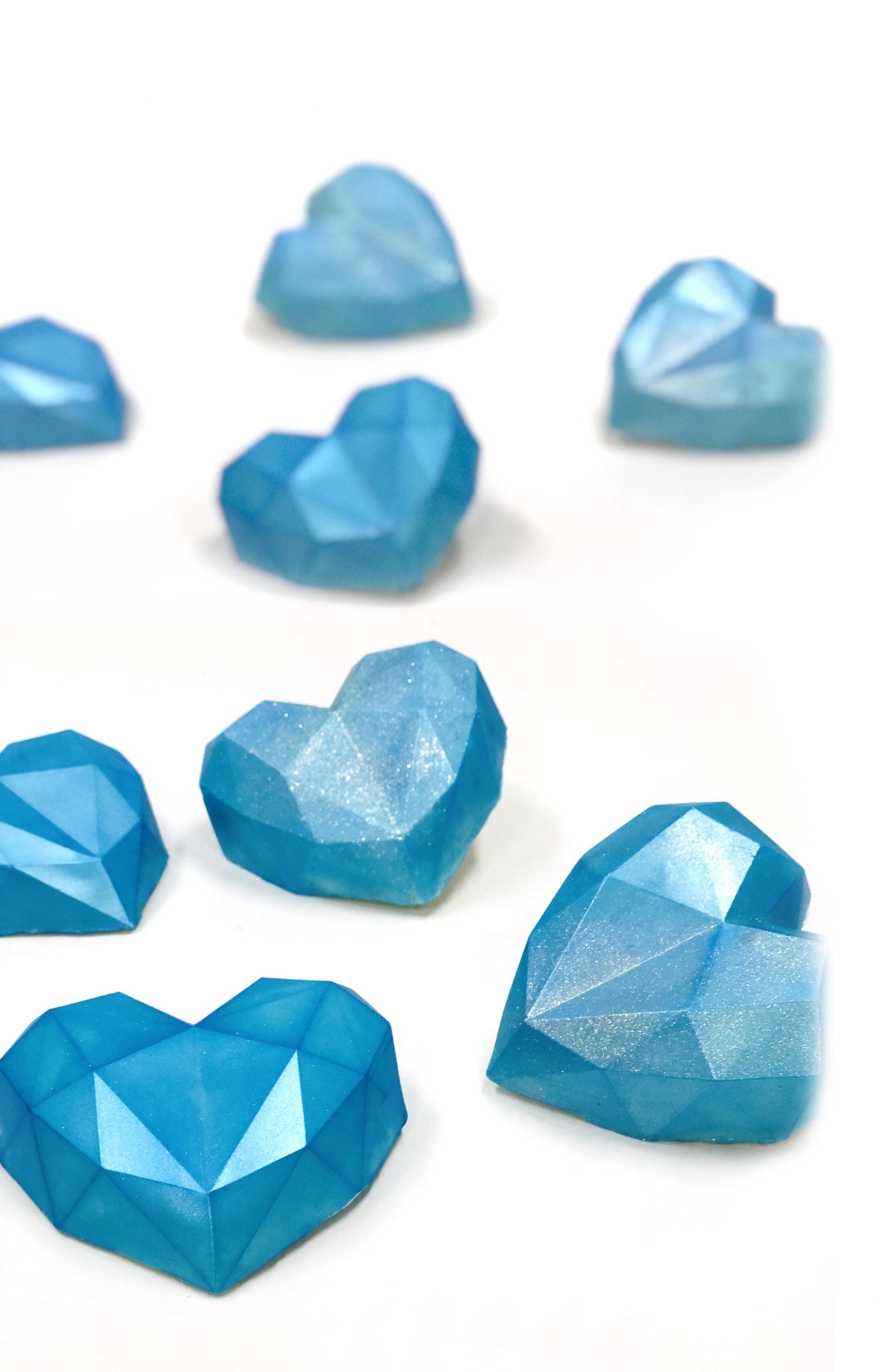 LOYAL Geometric Heart Silicone Mould 8 Cavity