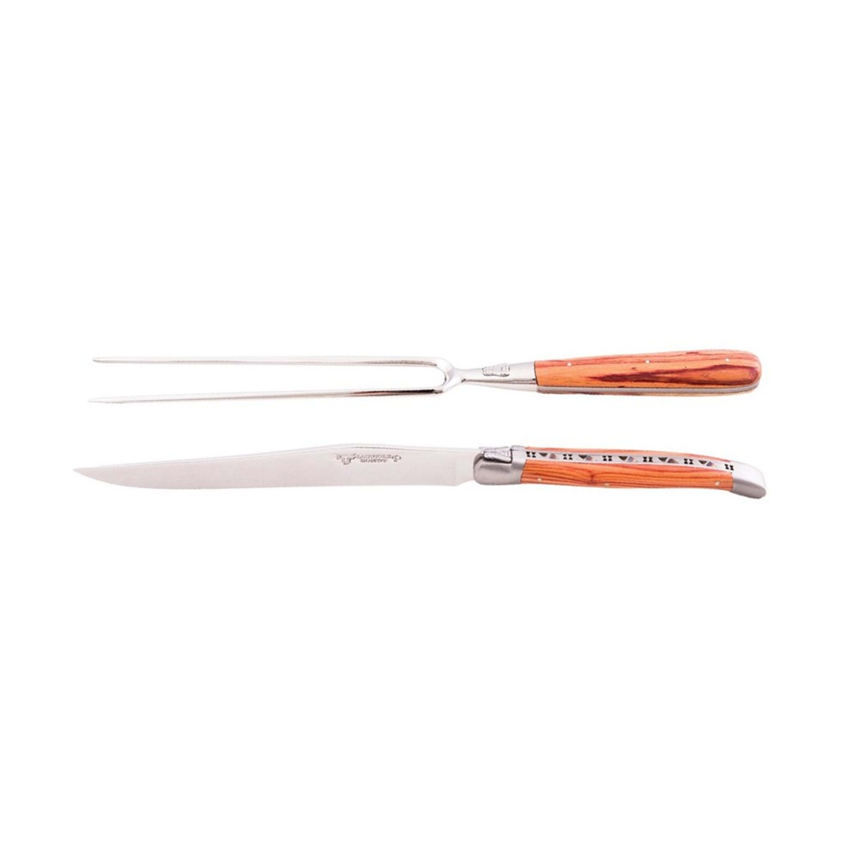 Laguiole en Aubrac 2 Piece Forged Chef's Set - Rosewood