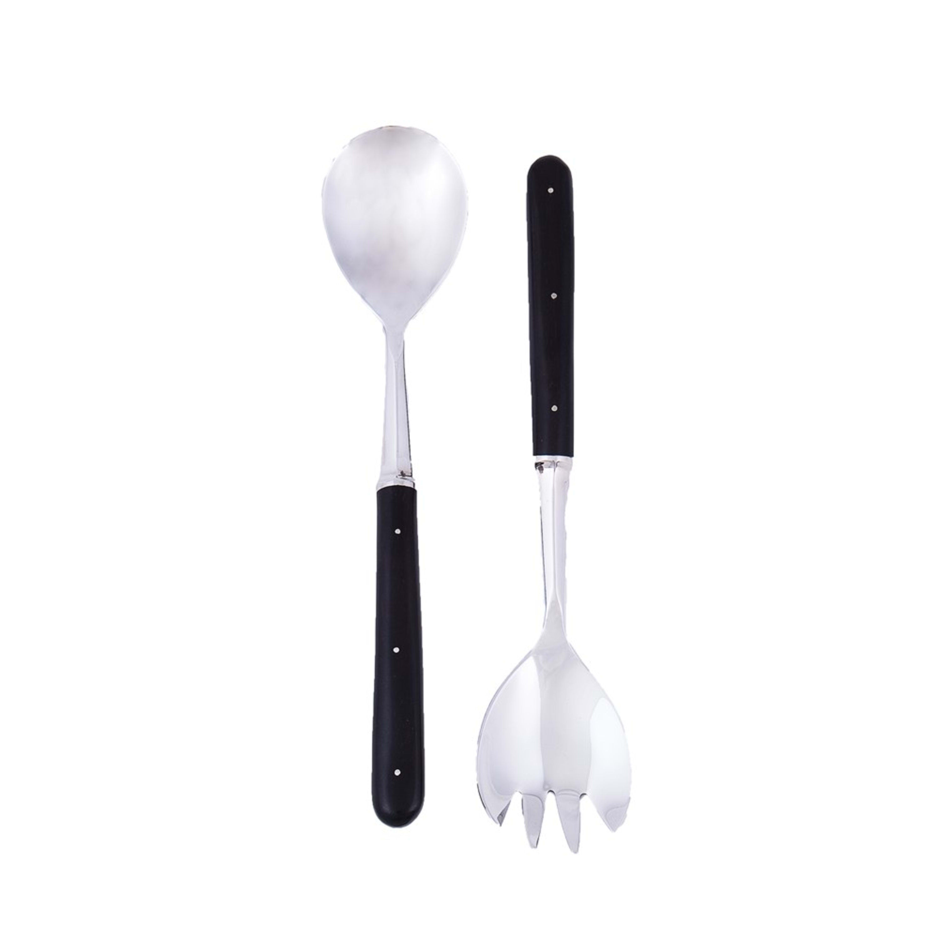 Laguiole en Aubrac 2 Piece Salad Set - Ebony Wood