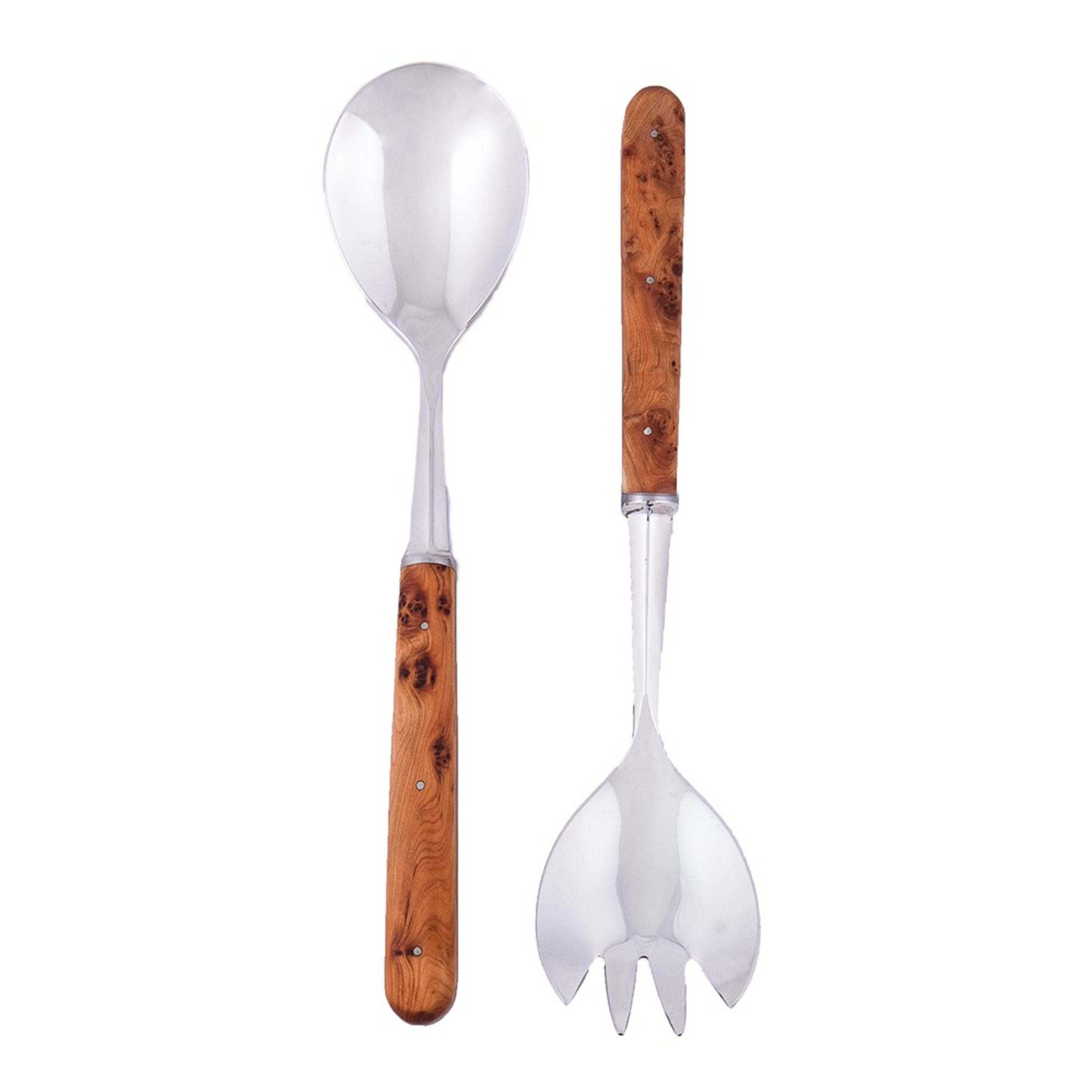 Laguiole en Aubrac 2 Piece Salad Set - Juniper Wood