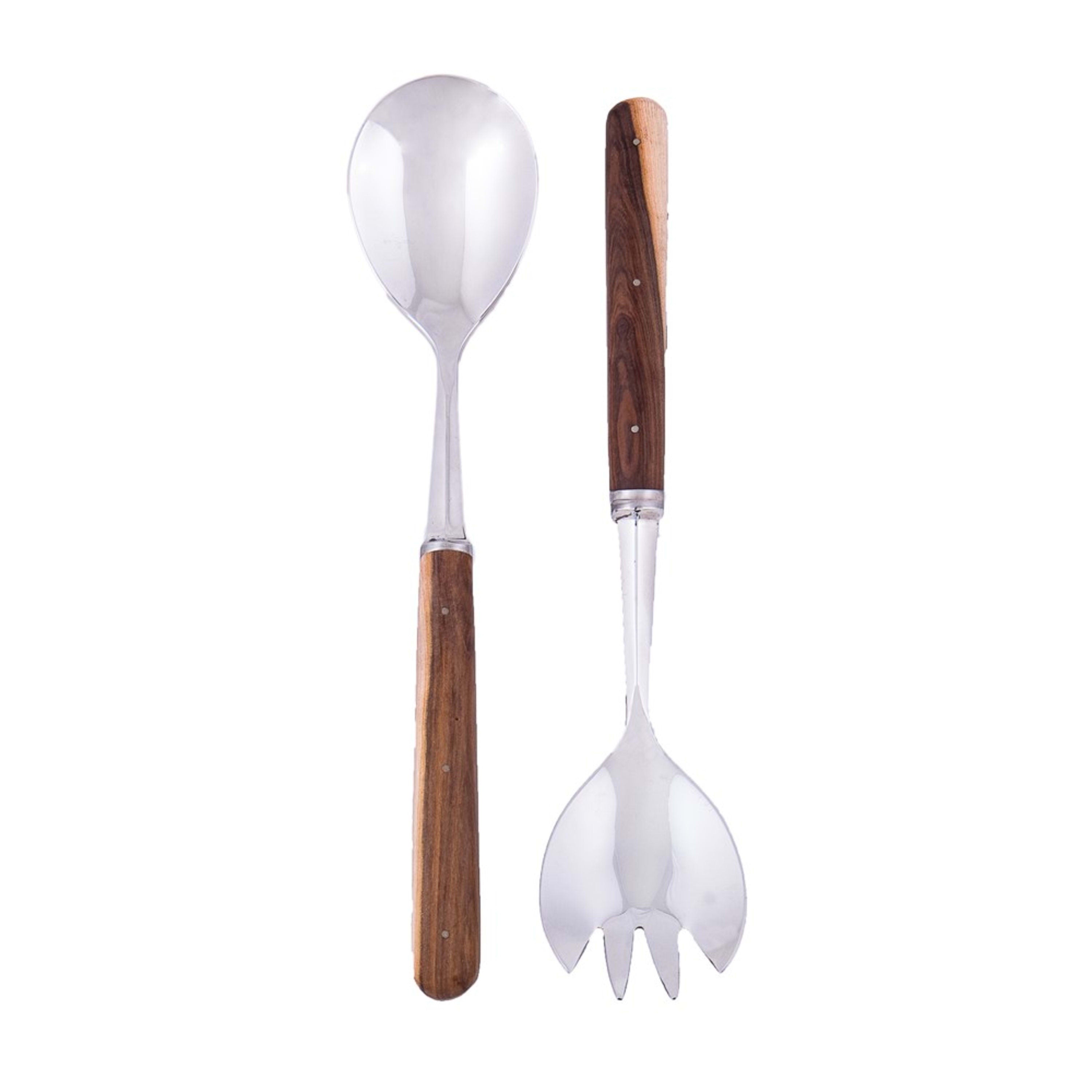 Laguiole en Aubrac 2 Piece Salad Set - Pistachio Wood
