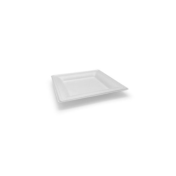 ecoware Sugarcane Square Plate 6 inch (Carton of 600)