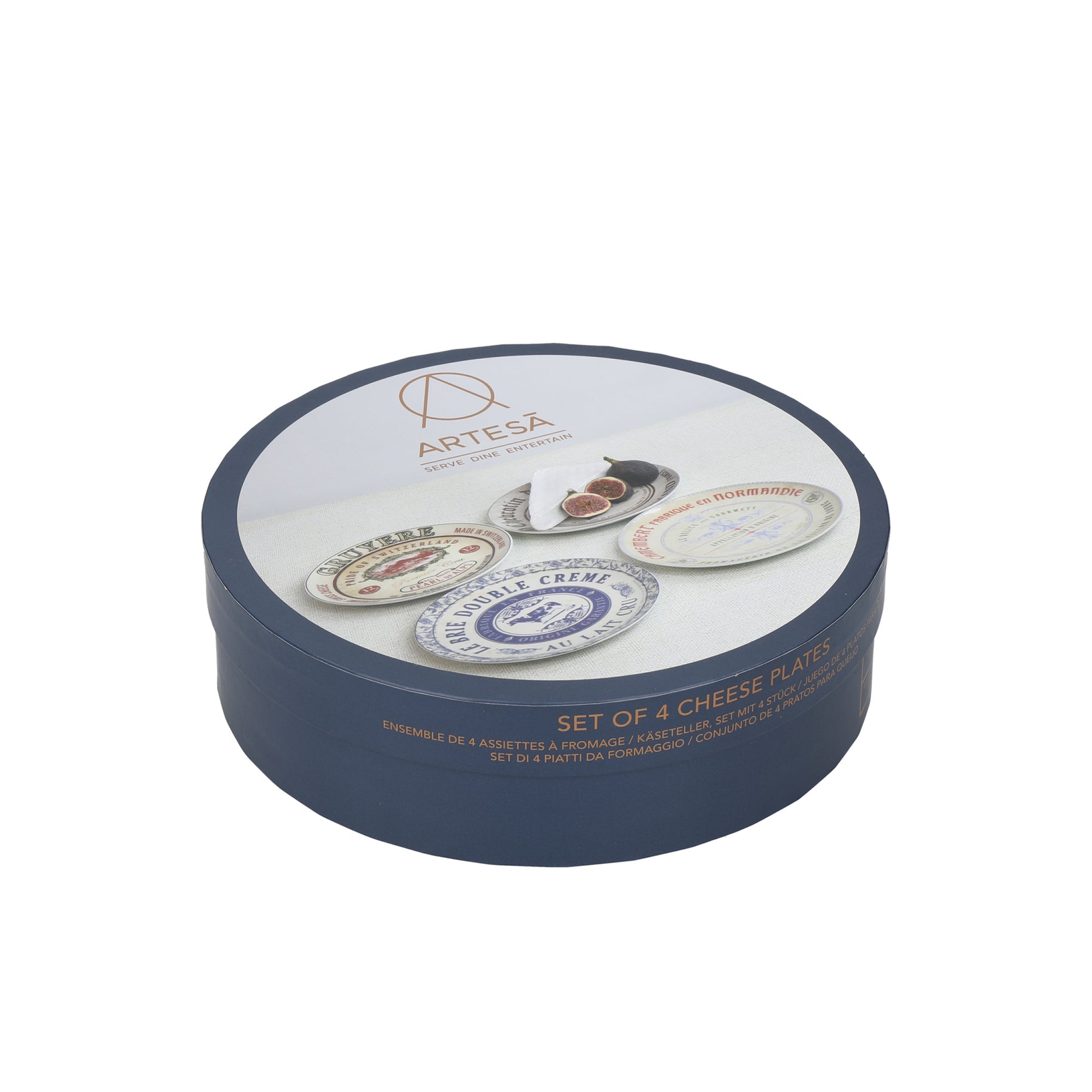Artesà Ceramic Cheese Plates Set of 4 19cm