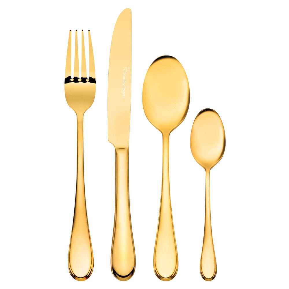 Stanley Rogers Helmsley Gold 24 Piece Cutlery Set