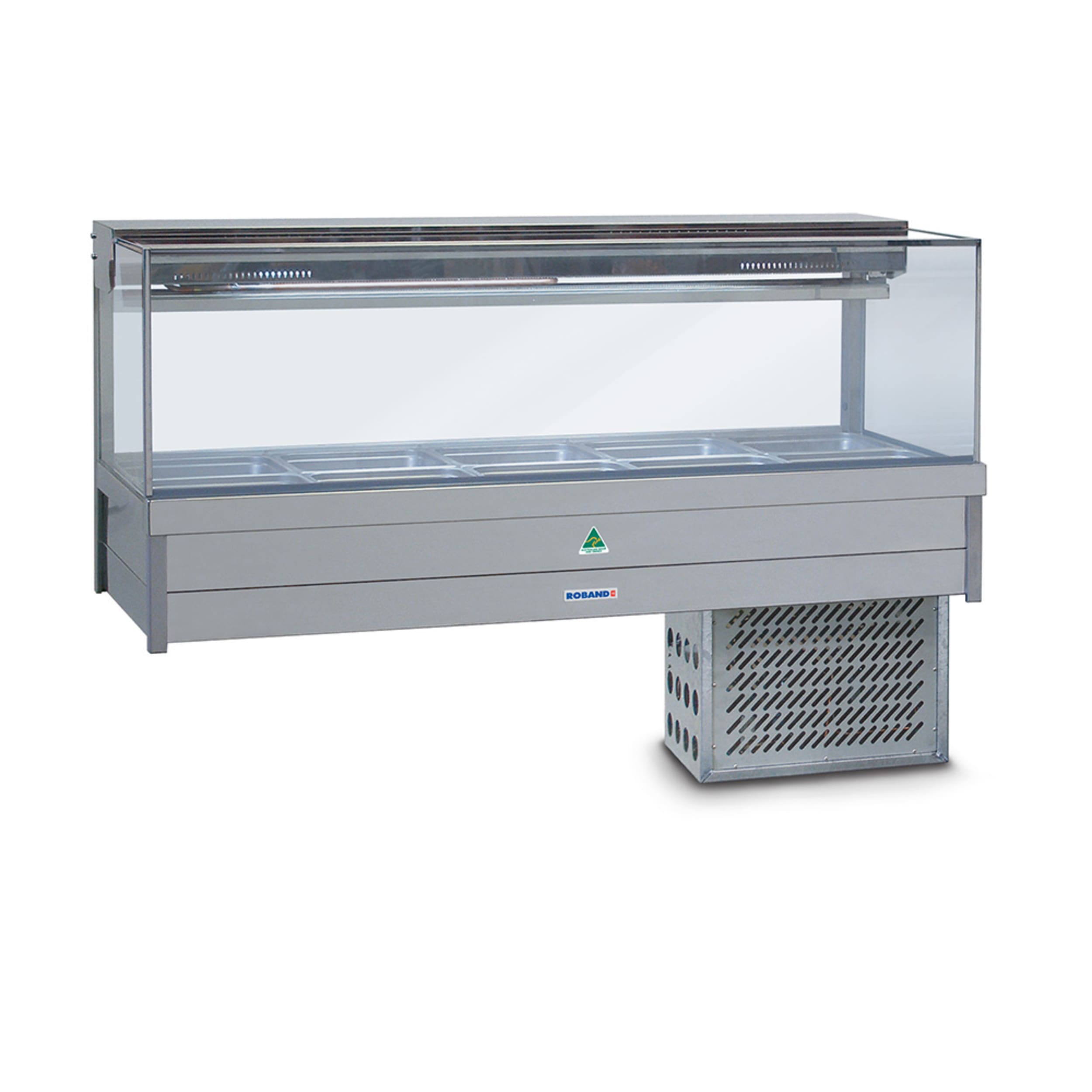 Roband Freestanding Commercial Square Glass Refrigerated Cold Plate & Cross Fin Coil SRX25RD