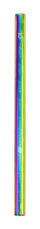 IOco Embossed Stainless Steel Bubble Tea Straw 12mm - Rainbow