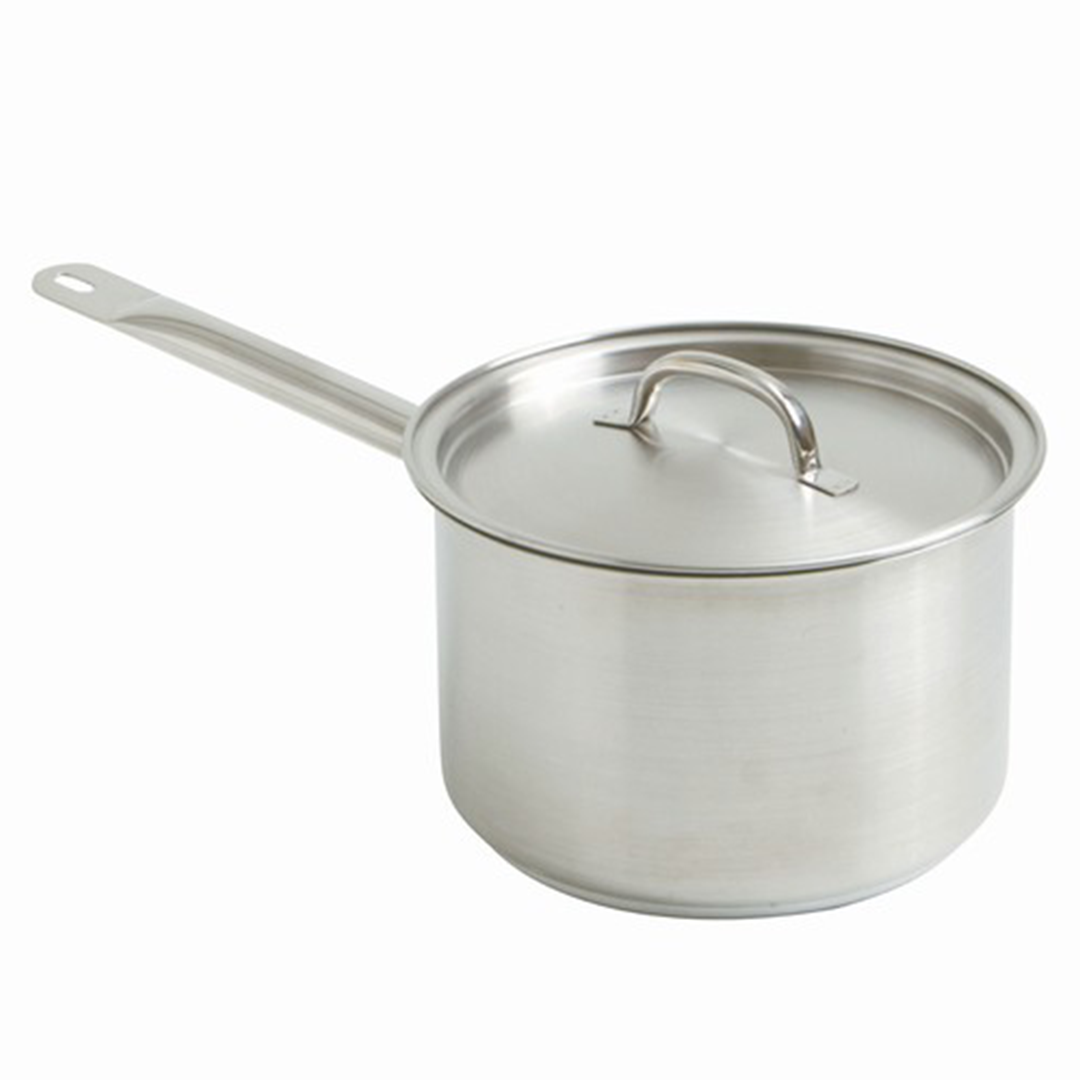 KH Deluxe Saucepan Deluxe H/Duty 5.0Lt 240 x 110mm S/Steel 18/10