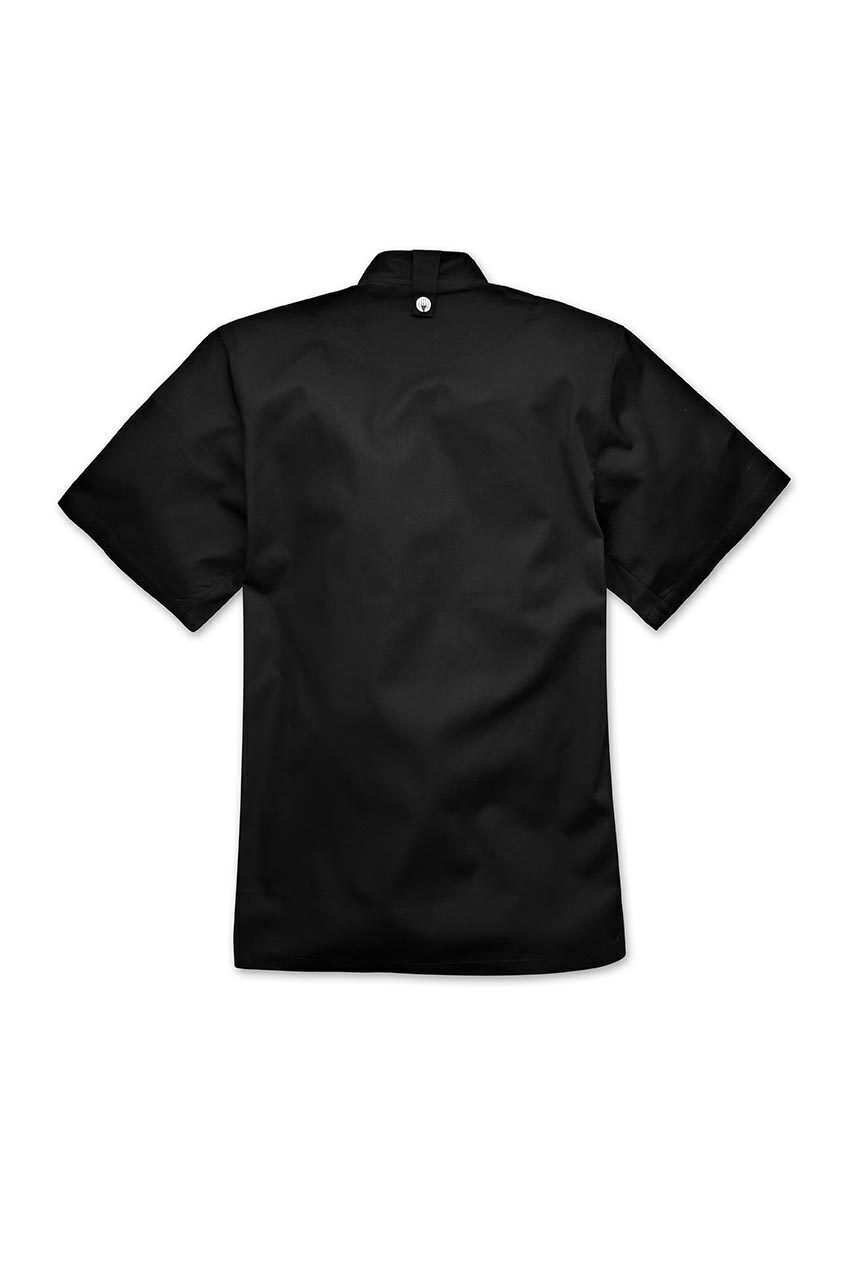 Chef Works Cannes Press Stud Chef Jacket - Black