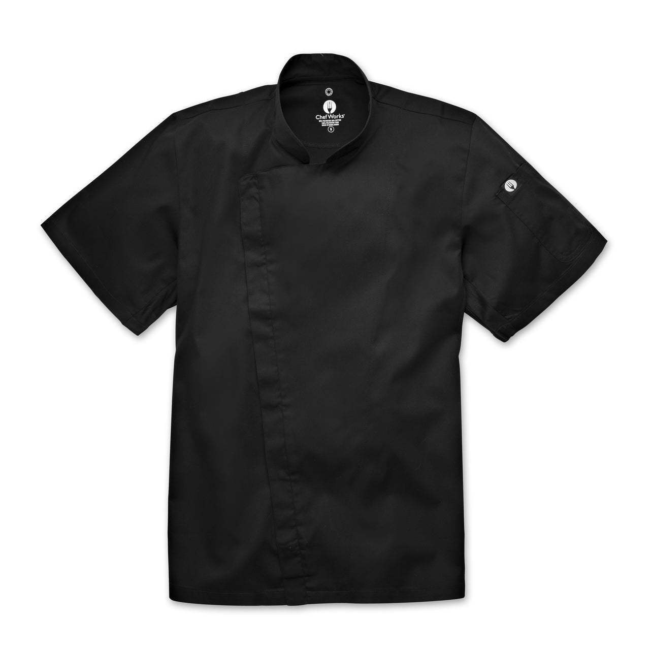 Chef Works Cannes Press Stud Chef Jacket - Black