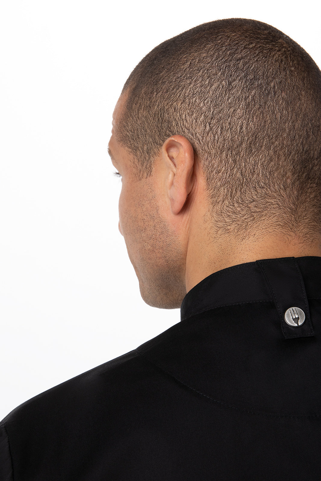 Chef Works Cannes Press Stud Chef Jacket - Black