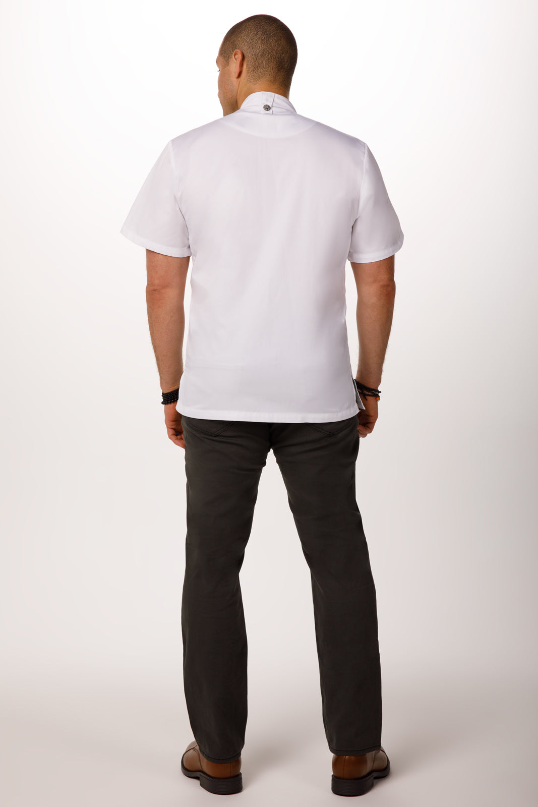 Chef Works Cannes Press Stud Chef Jacket - White