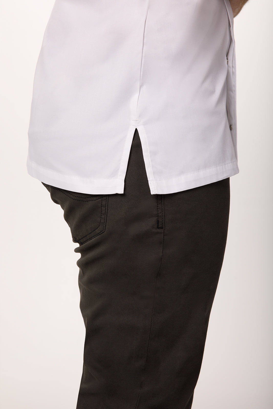 Chef Works Cannes Press Stud Chef Jacket - White