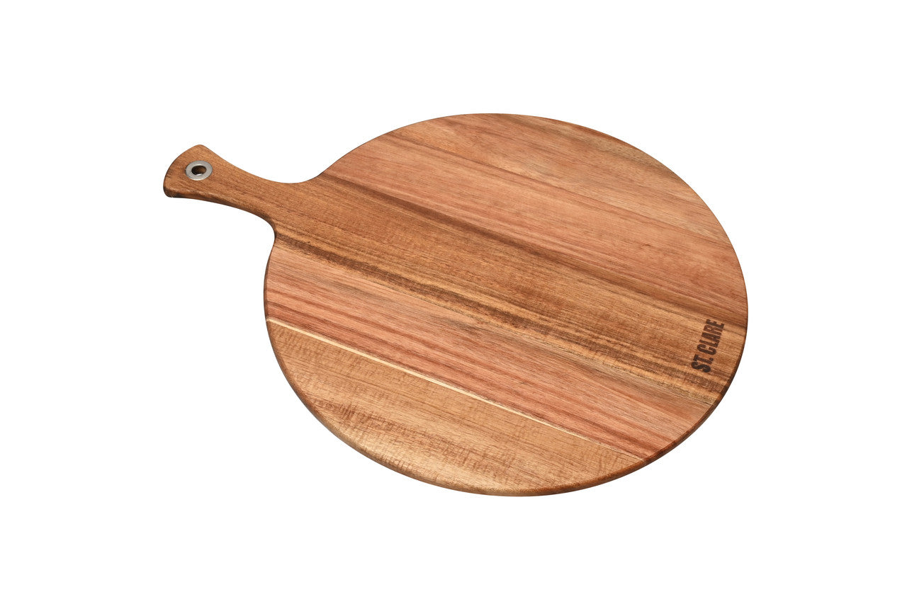 St. Clare Acacia Round Paddle Board - 42 x 31cm