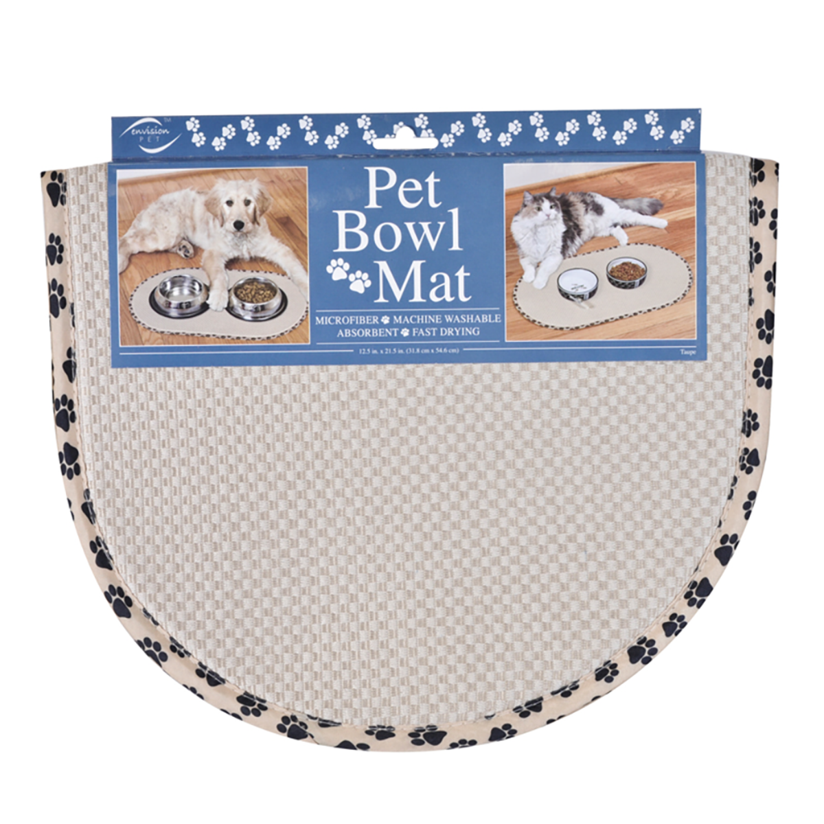 G&S Pet Bowl Mat 32 x 54.5cm – Taupe