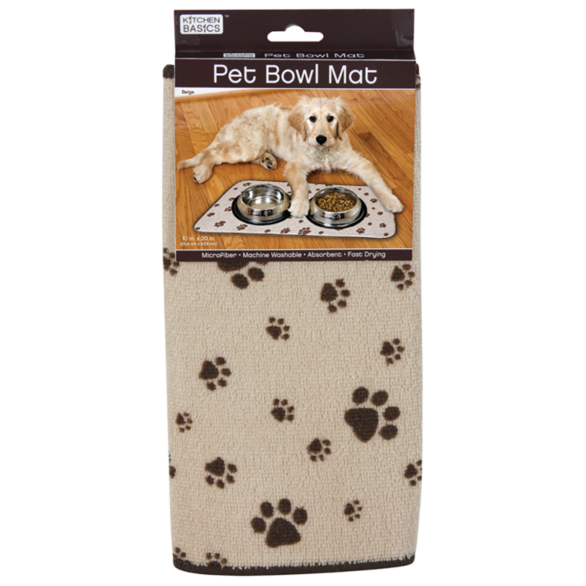 G&S Pet Bowl Mat 25 x 51cm – Taupe
