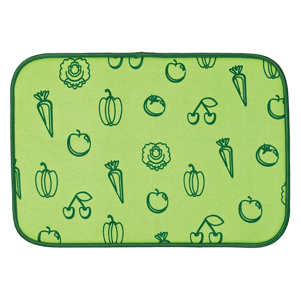 G&S Envision Home Fruit & Veggie Drying Mat 30 x 46cm - Green