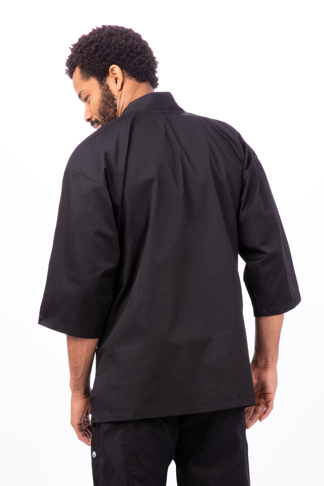 Chef Works Sushi Men's Chef Jacket - Black