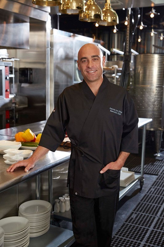 Chef Works Sushi Men's Chef Jacket - Black