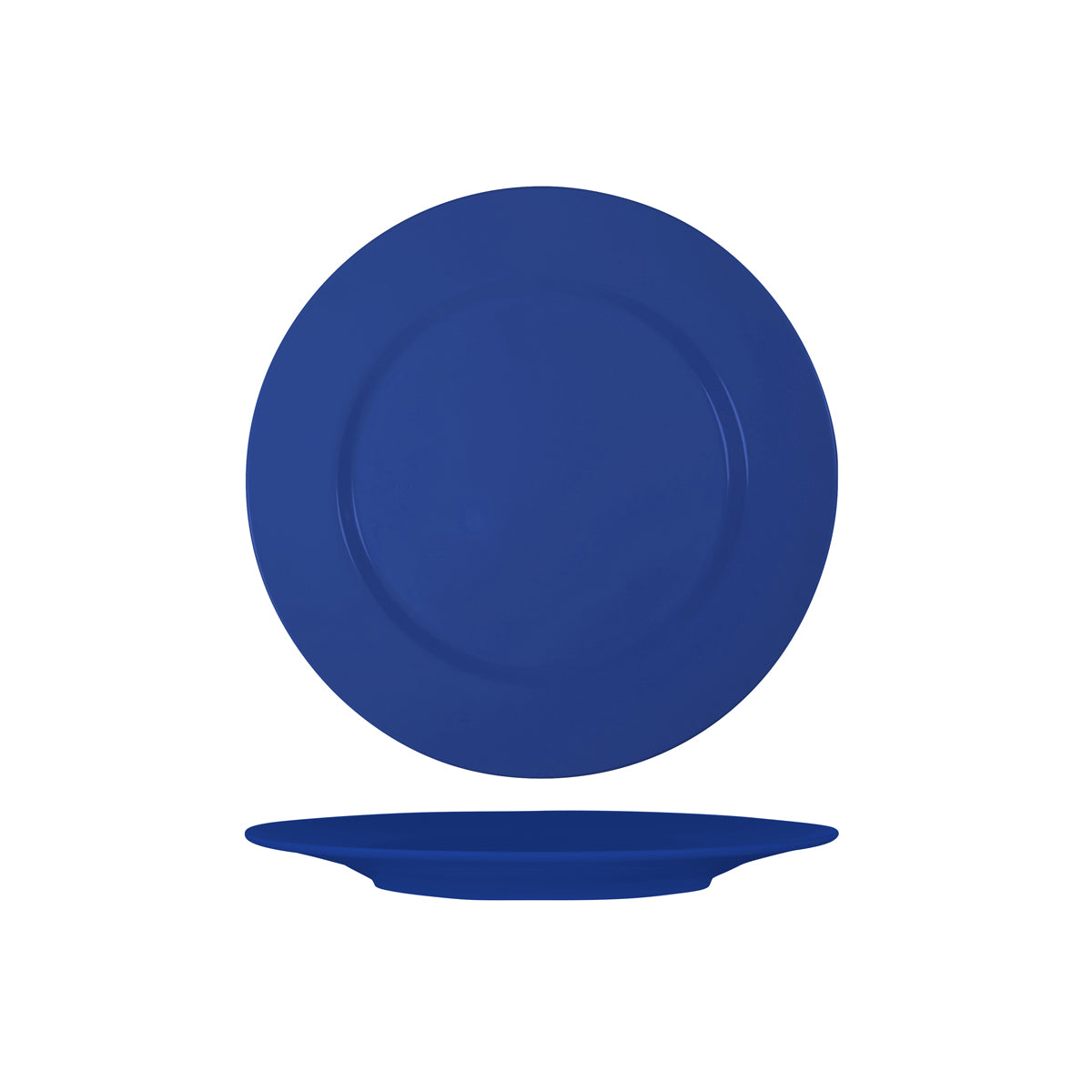 Superware Blue Round Plate with Flat Rim 230mm