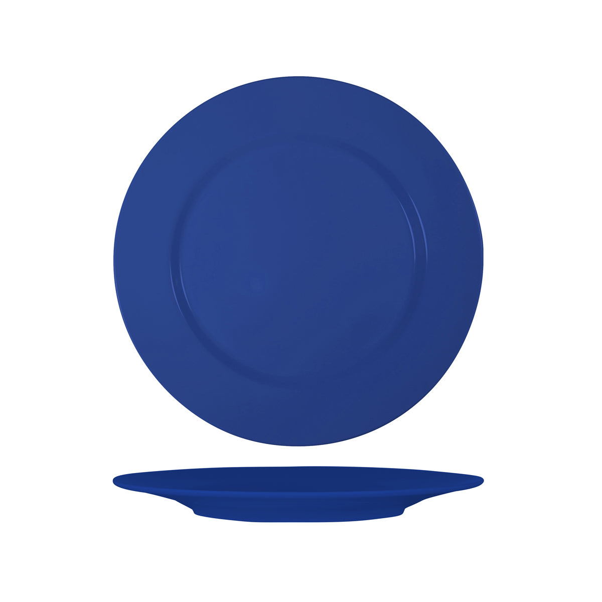 Superware Blue Round Plate with Raised Rim 260mm