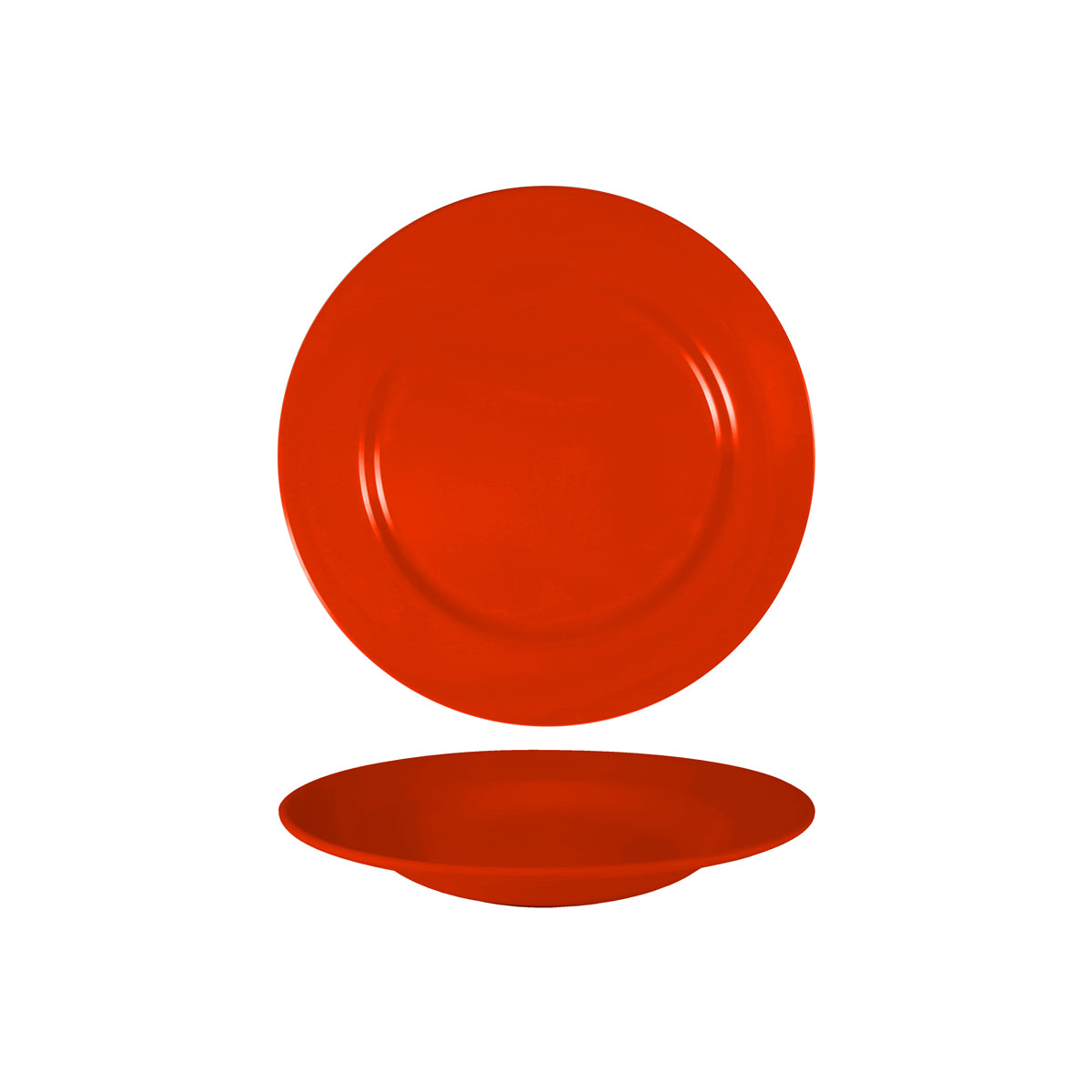 Superware Red Round Soup Plate 230x35mm