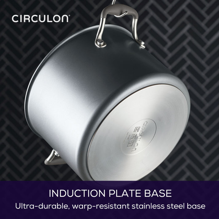 Circulon ScratchDefense A1 Nonstick 3 Piece Cookware Set (Skillet, Stockpot & Steamer)