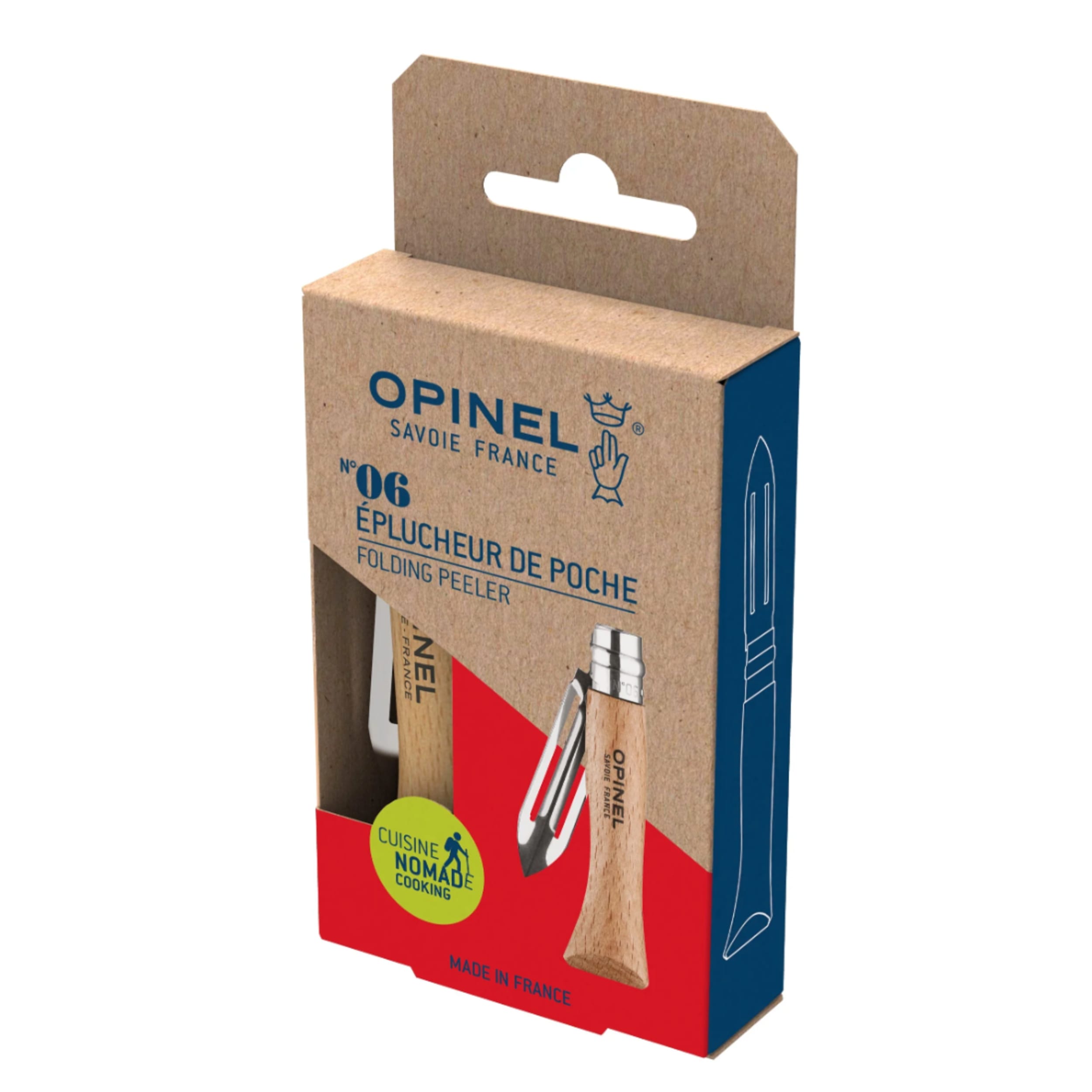 Opinel No.06 Folding Peeler Beech