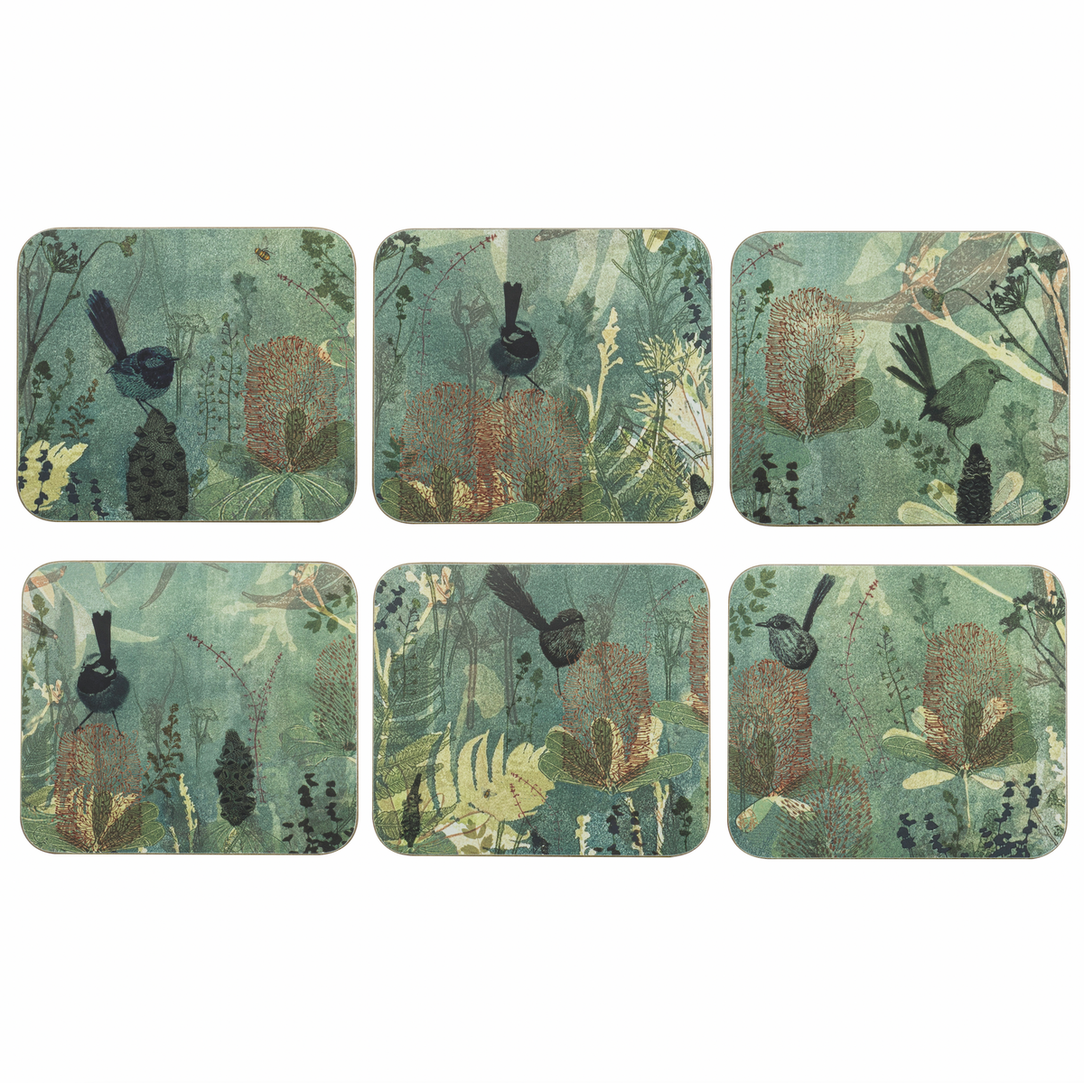 Ashdene Enchanting Banksia 6pk Coaster
