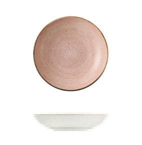 Churchill Stonecast Raw Terracotta Round Coupe Bowl (182mm 426ml)