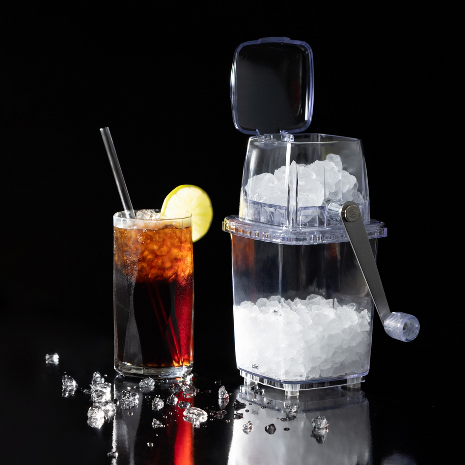 Cilio Basic Ice Crusher – Acrylic Manual, Stainless Steel Blade